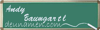 Andy Baumgartl Visitenkarte